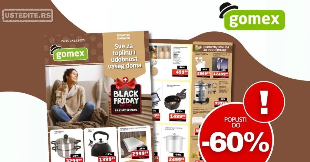 Gomex katalog TEMA MESECA 24.11-7.12.2025.