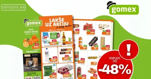 Gomex katalog AKCIJE IZ ŠEŠIRA 5-18.11.2025.
