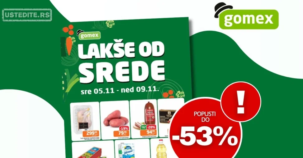 Gomex katalog LAKŠE OD SREDE 5-9.11.2025.