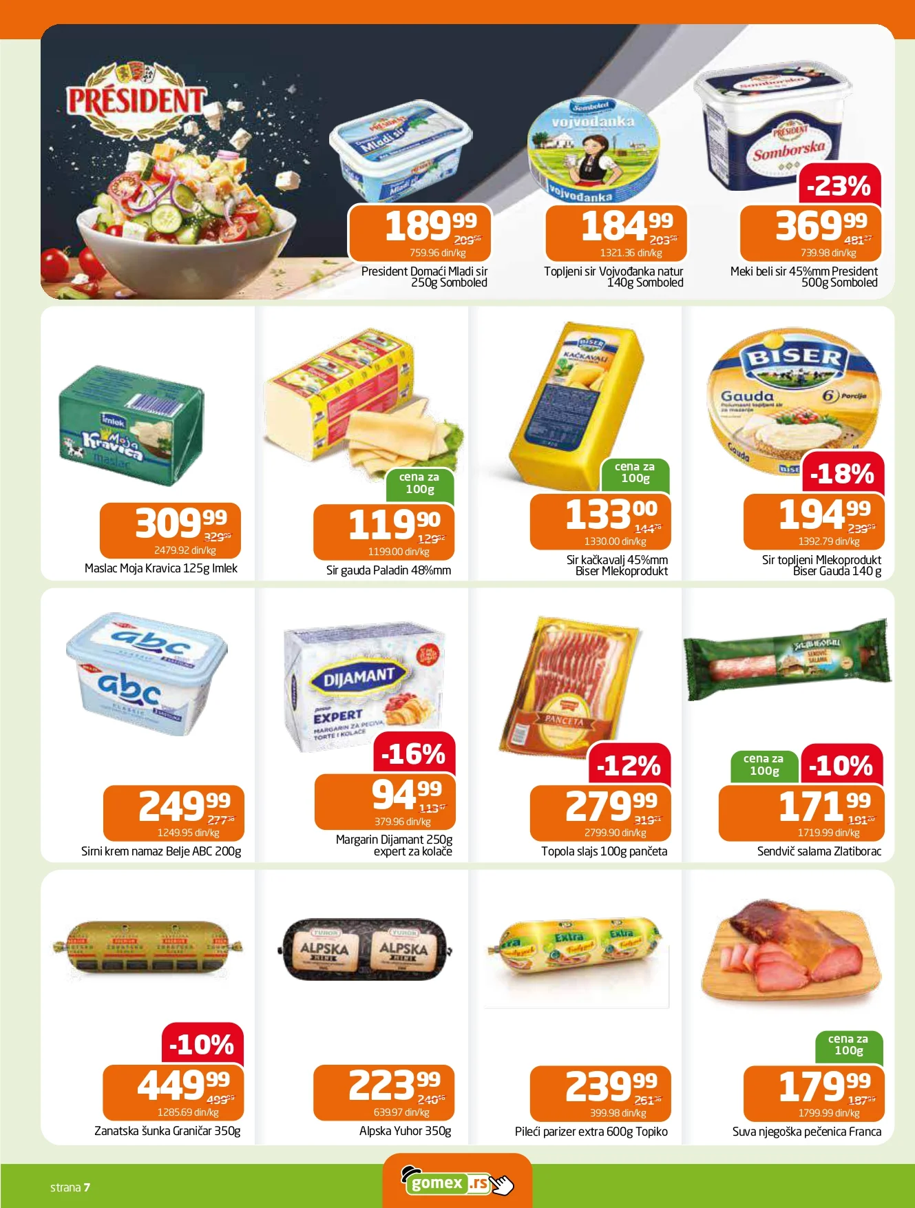 Gomex katalog AKCIJE IZ ŠEŠIRA 19.11-2.12.2025.