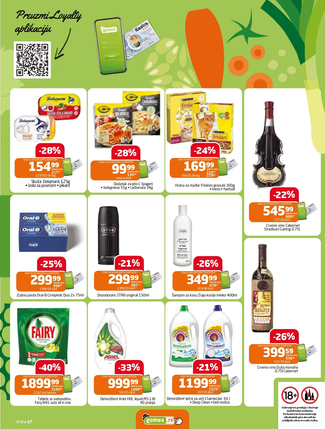 Gomex katalog AKCIJE IZ ŠEŠIRA 19.11-2.12.2025.