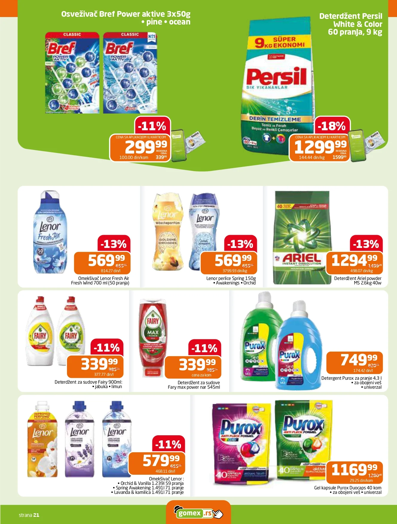 Gomex katalog AKCIJE IZ ŠEŠIRA 19.11-2.12.2025.