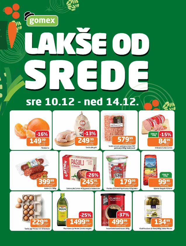 Gomex katalog LAKŠE OD SREDE 10-14.12.2025.