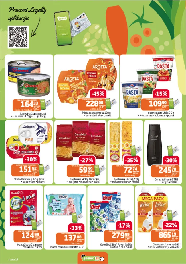 Gomex katalog AKCIJE IZ ŠEŠIRA 17.12.2025-6.1.2026.