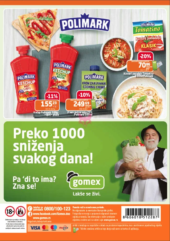 Gomex katalog AKCIJE IZ ŠEŠIRA 17.12.2025-6.1.2026.