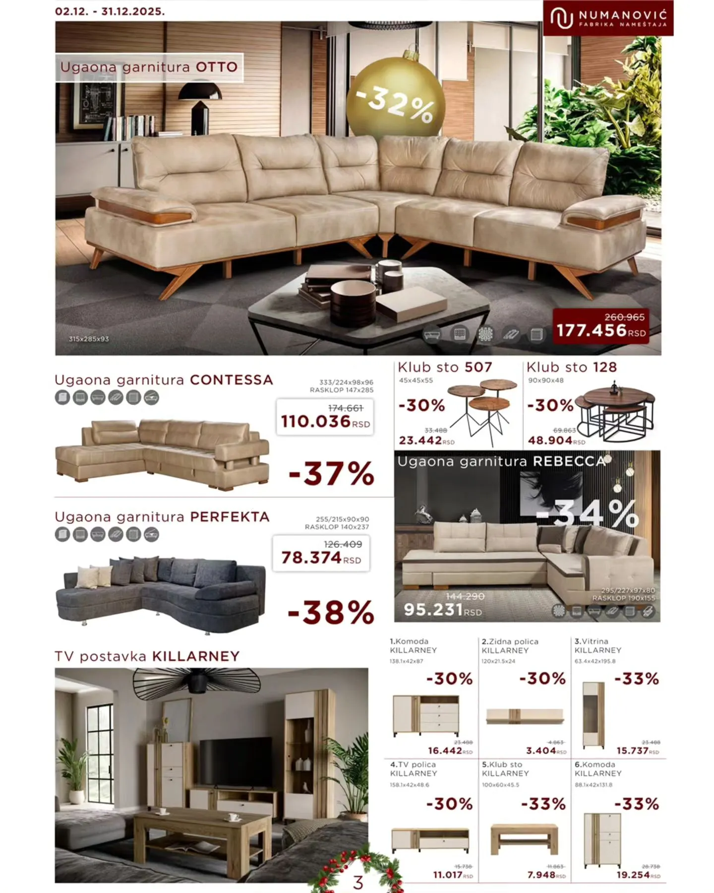 Numanović nameštaj katalog 2-31.12.2025.