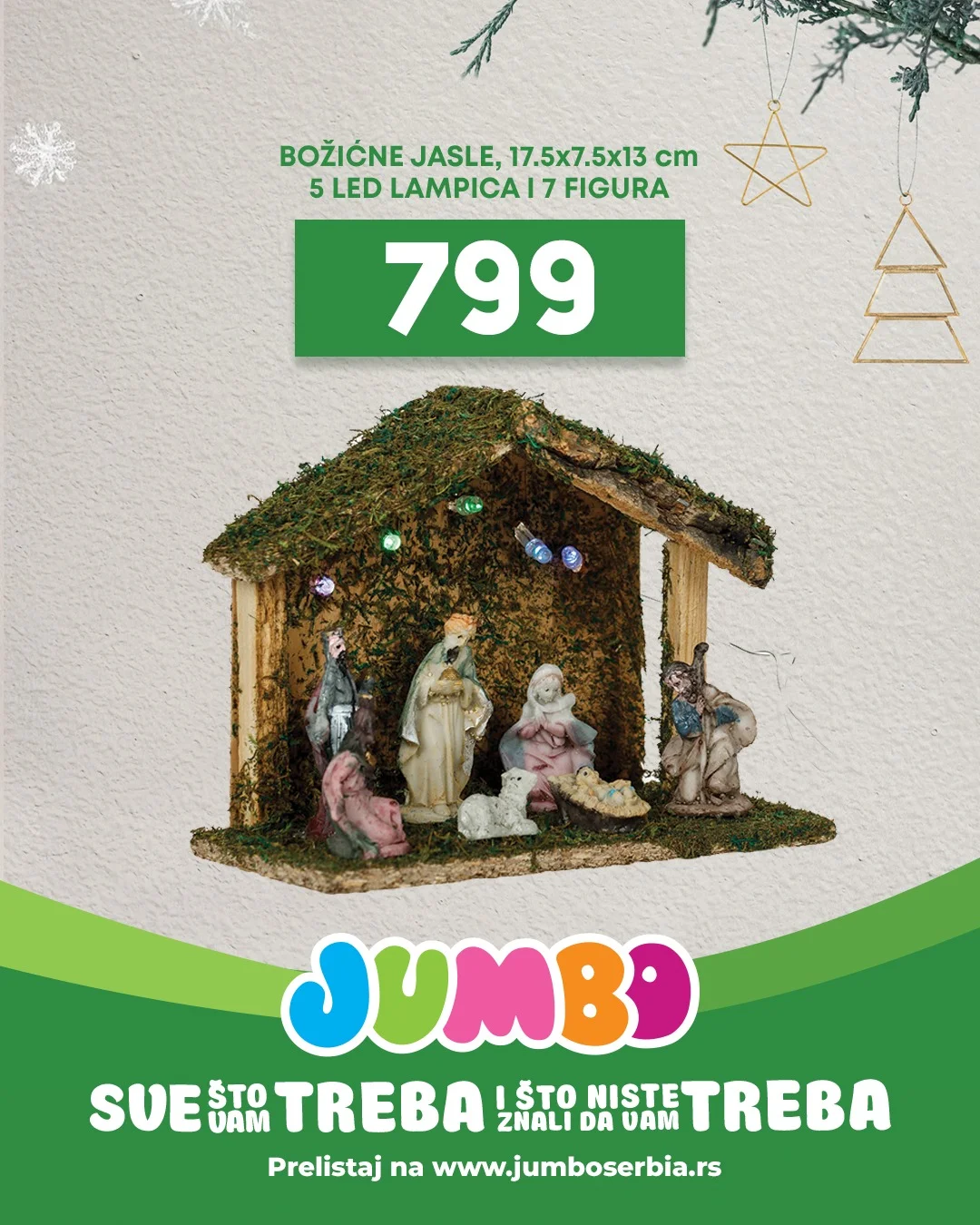 Jumbo praznična dekoracija i pokloni – decembar 2025.