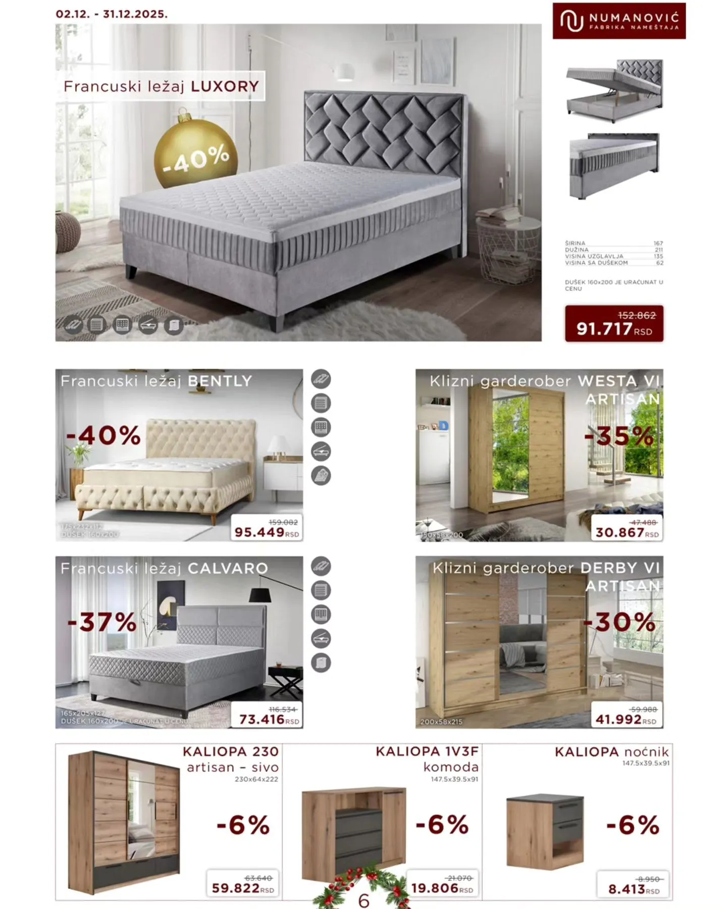 Numanović nameštaj katalog 2-31.12.2025.