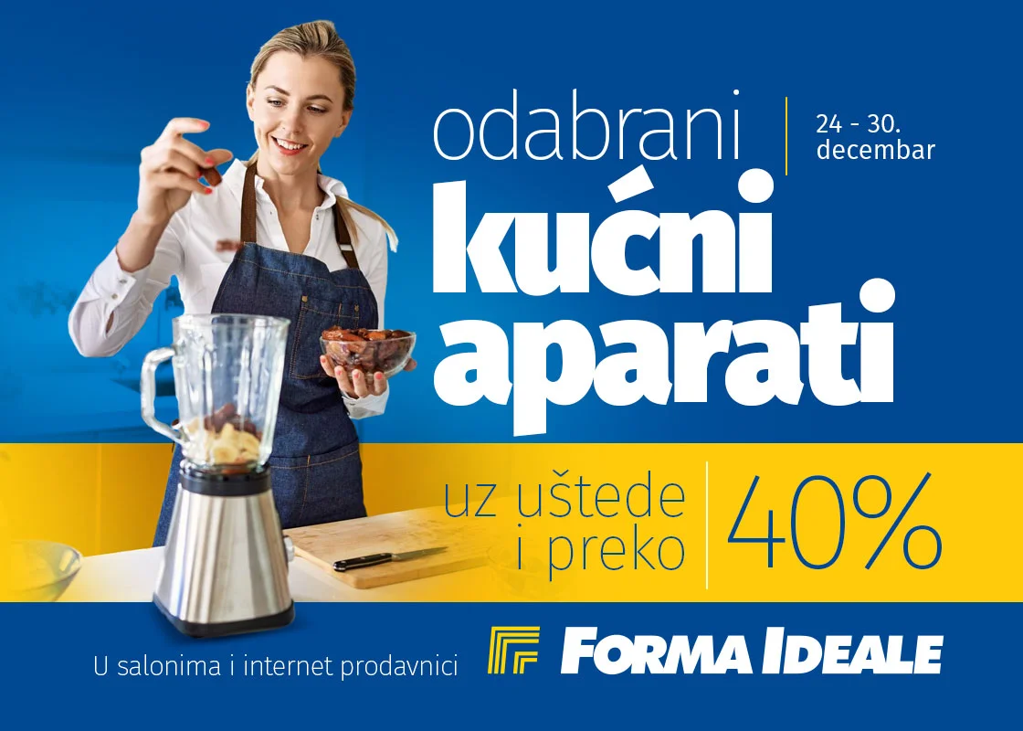 Forma Ideale AKCIJA KUĆNI APARATI 24-30.12.2025.