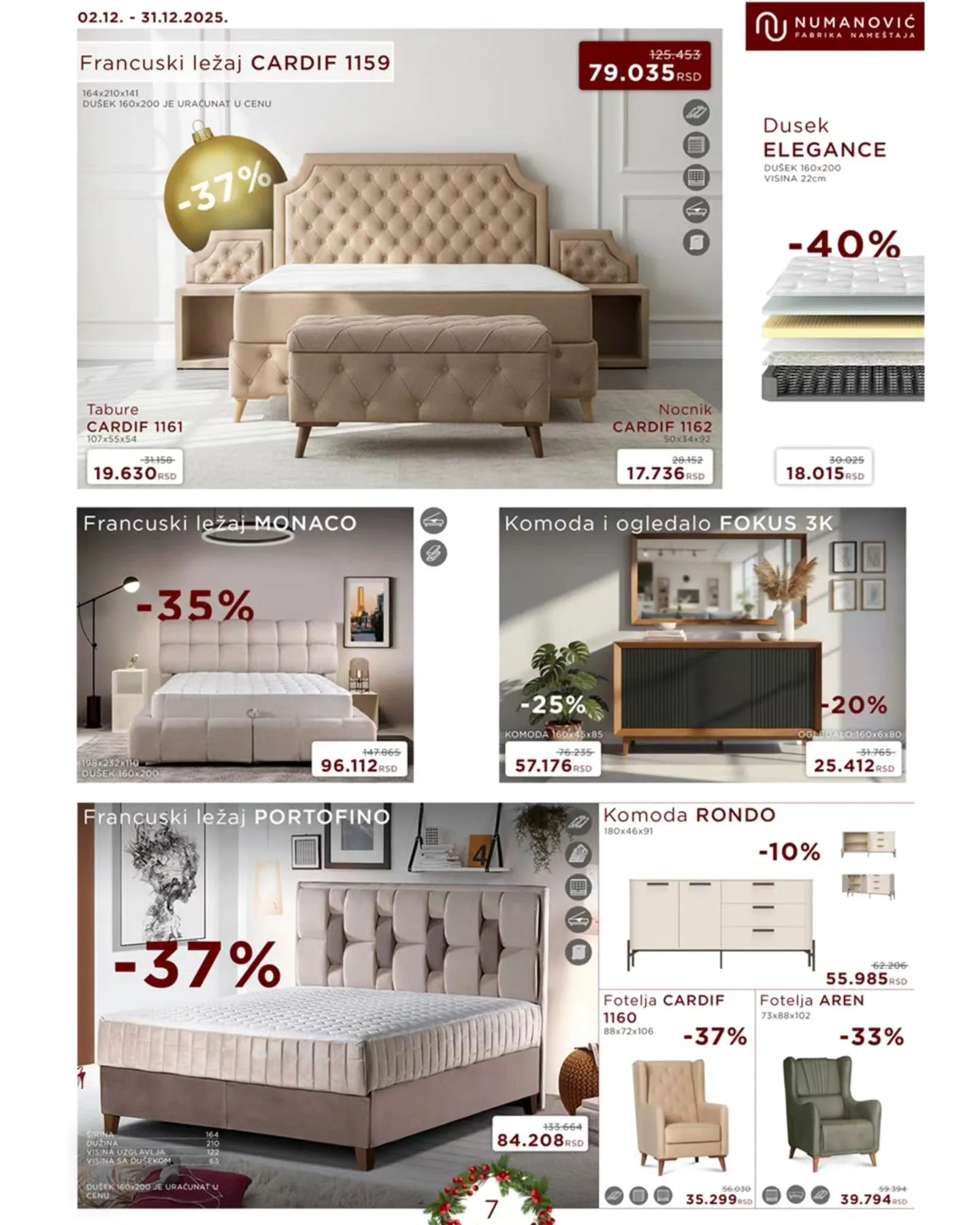 Numanović nameštaj katalog 2-31.12.2025.