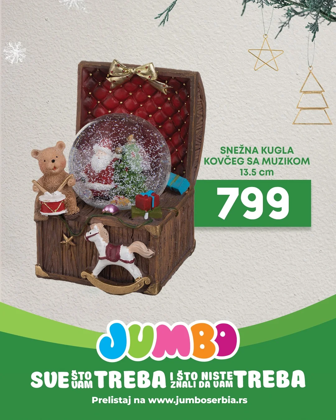 Jumbo praznična dekoracija i pokloni – decembar 2025.