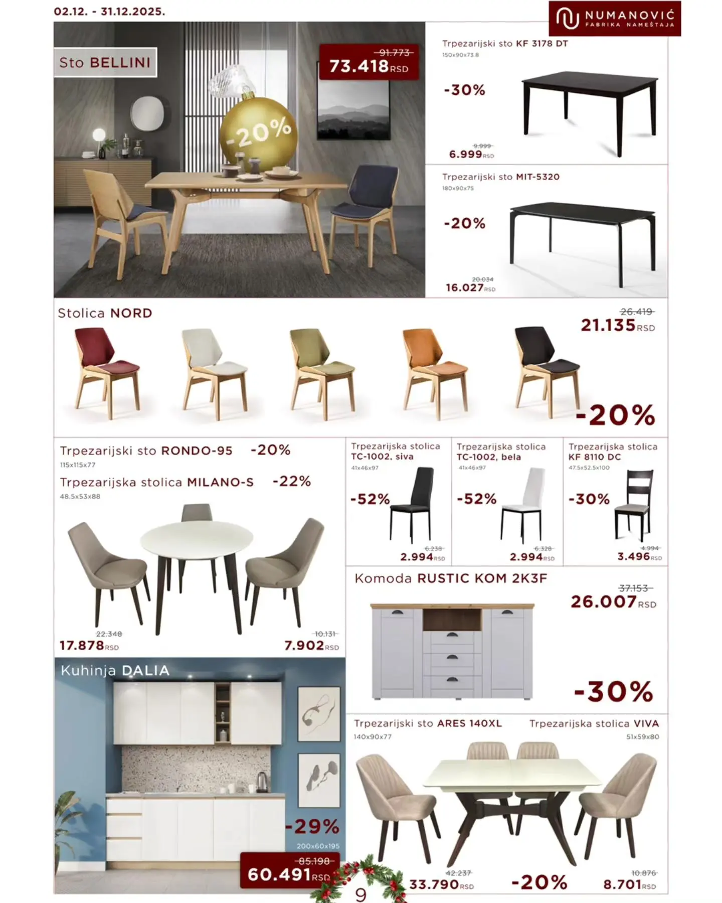 Numanović nameštaj katalog 2-31.12.2025.