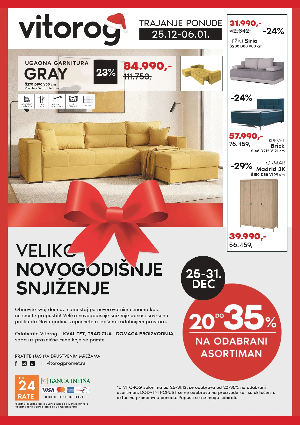 Vitorog katalog NOVOGODIŠNJE SNIŽENJE 25.12.2025-6.1.2026.