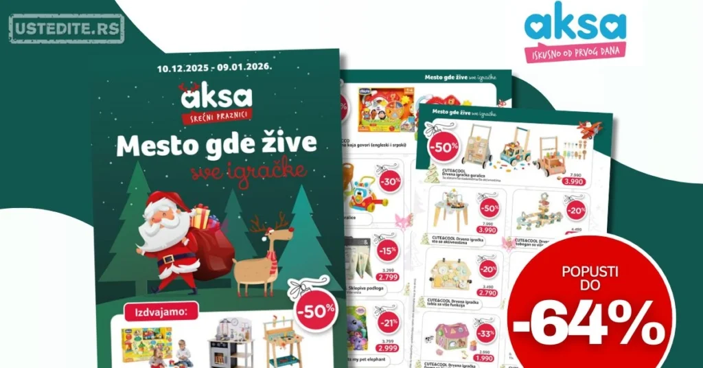 Aksa katalog IGRAČKE 10.12.2025–9.1.2026.