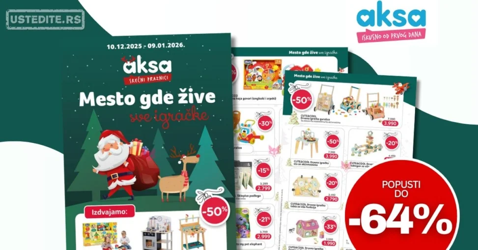 Aksa katalog IGRAČKE 10.12.2025–9.1.2026.
