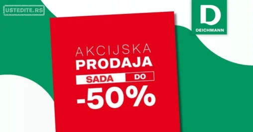 Deichmann SNIŽENJE do 50% akcija do 6.1.2026.