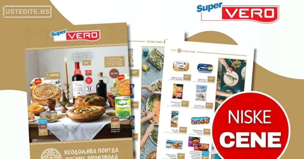 Super Vero katalog - slavska ponuda i akcije 9.12.2025-6.1.2026.