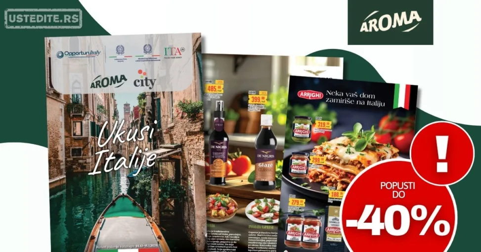Aroma katalog UKUSI ITALIJE 26.12.2025-15.1.2026.
