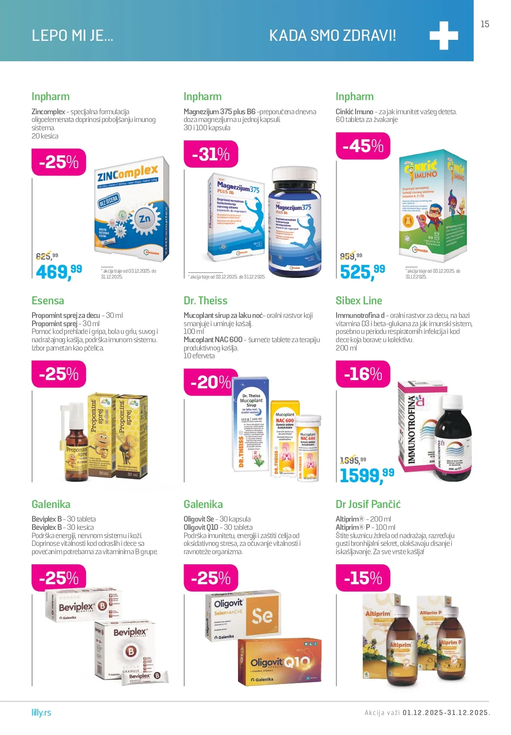 Lilly katalog DECEMBAR 2025.