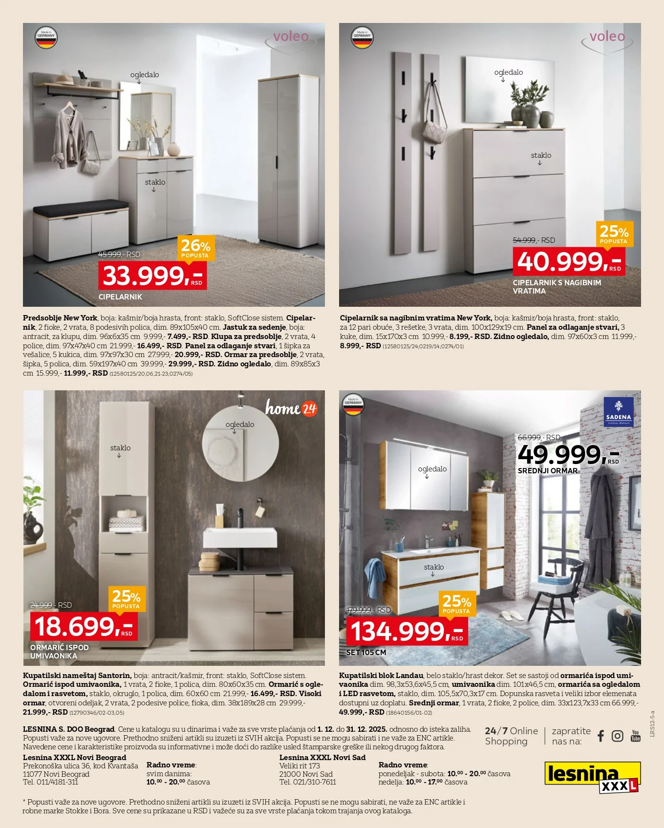 Lesnina XXXL katalog 1-31.12.2025.