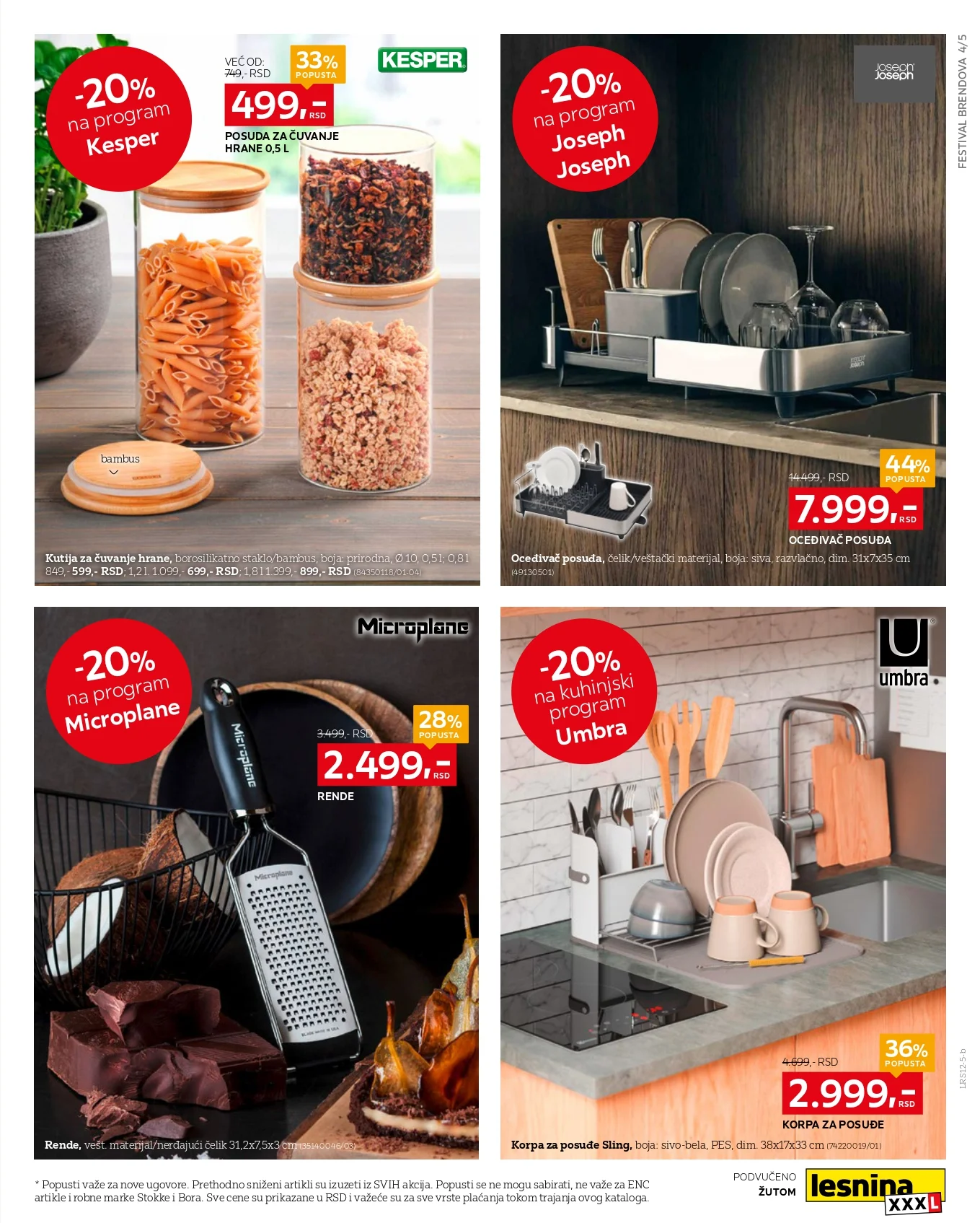 Lesnina XXXL katalog FESTIVAL BRENDOVA 1-31.12.2025.