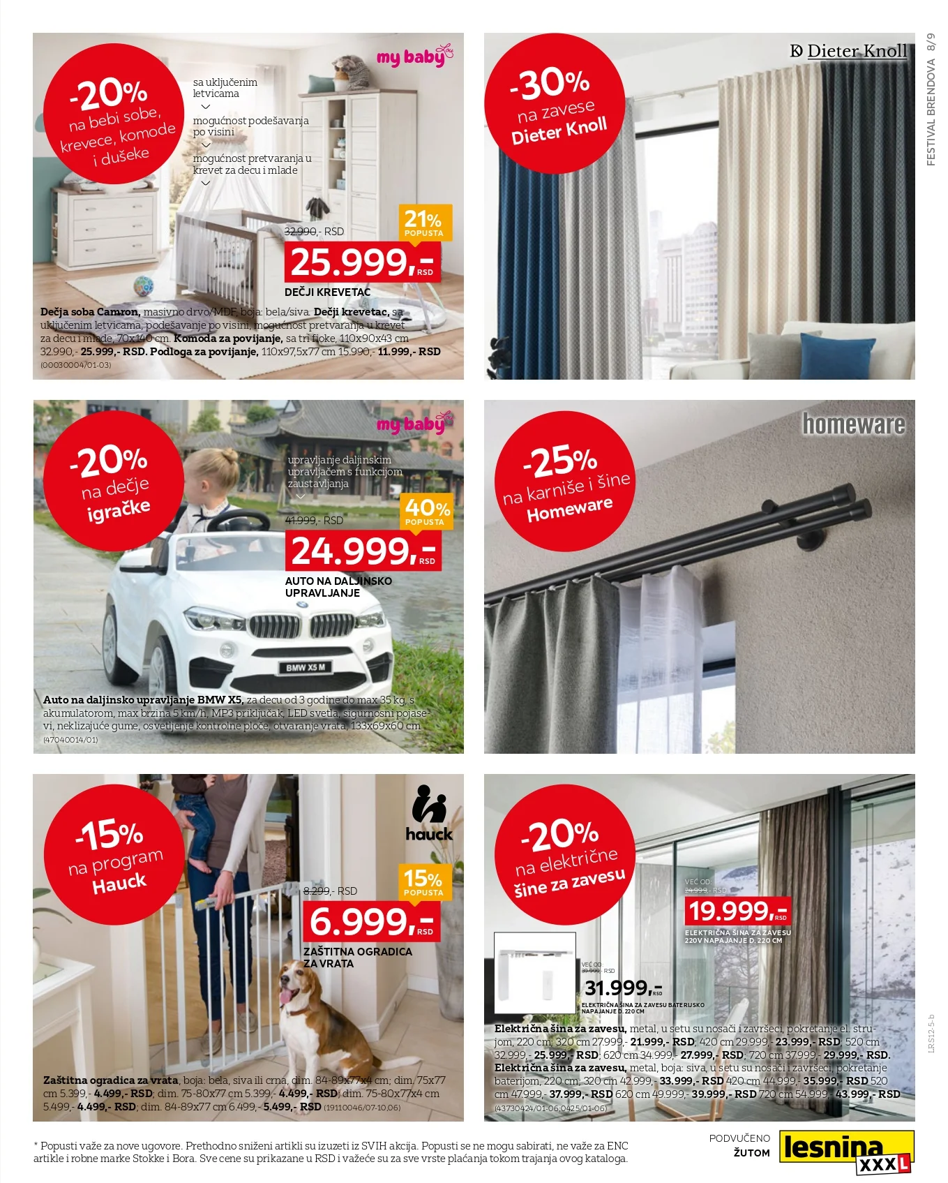 Lesnina XXXL katalog FESTIVAL BRENDOVA 1-31.12.2025.