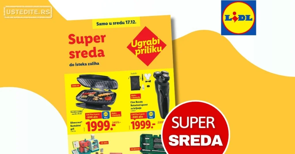 Lidl CENA DANA - SUPER SREDA 17.12.2025.
