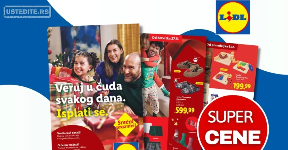 Lidl katalog praznična dekoracija i igračke – popusti od 27.11.2025