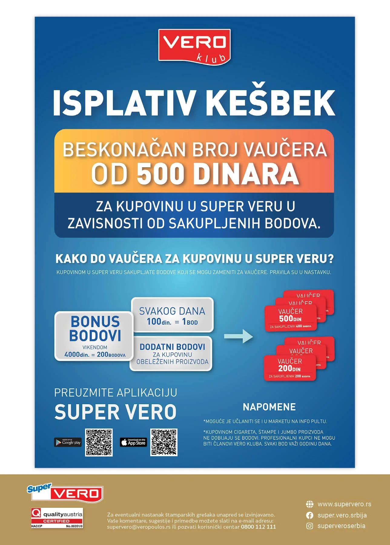 Super Vero katalog - slavska ponuda i akcije 9.12.2025-6.1.2026.