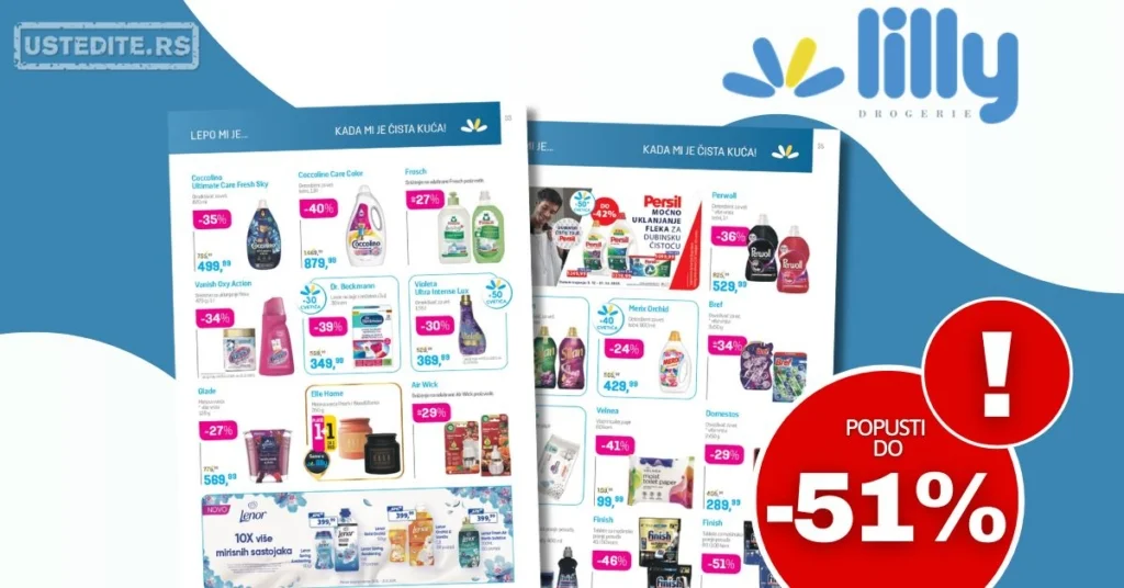 Lilly AKCIJA - SVE ZA ČISTU KUĆU 1-31.12.2025.