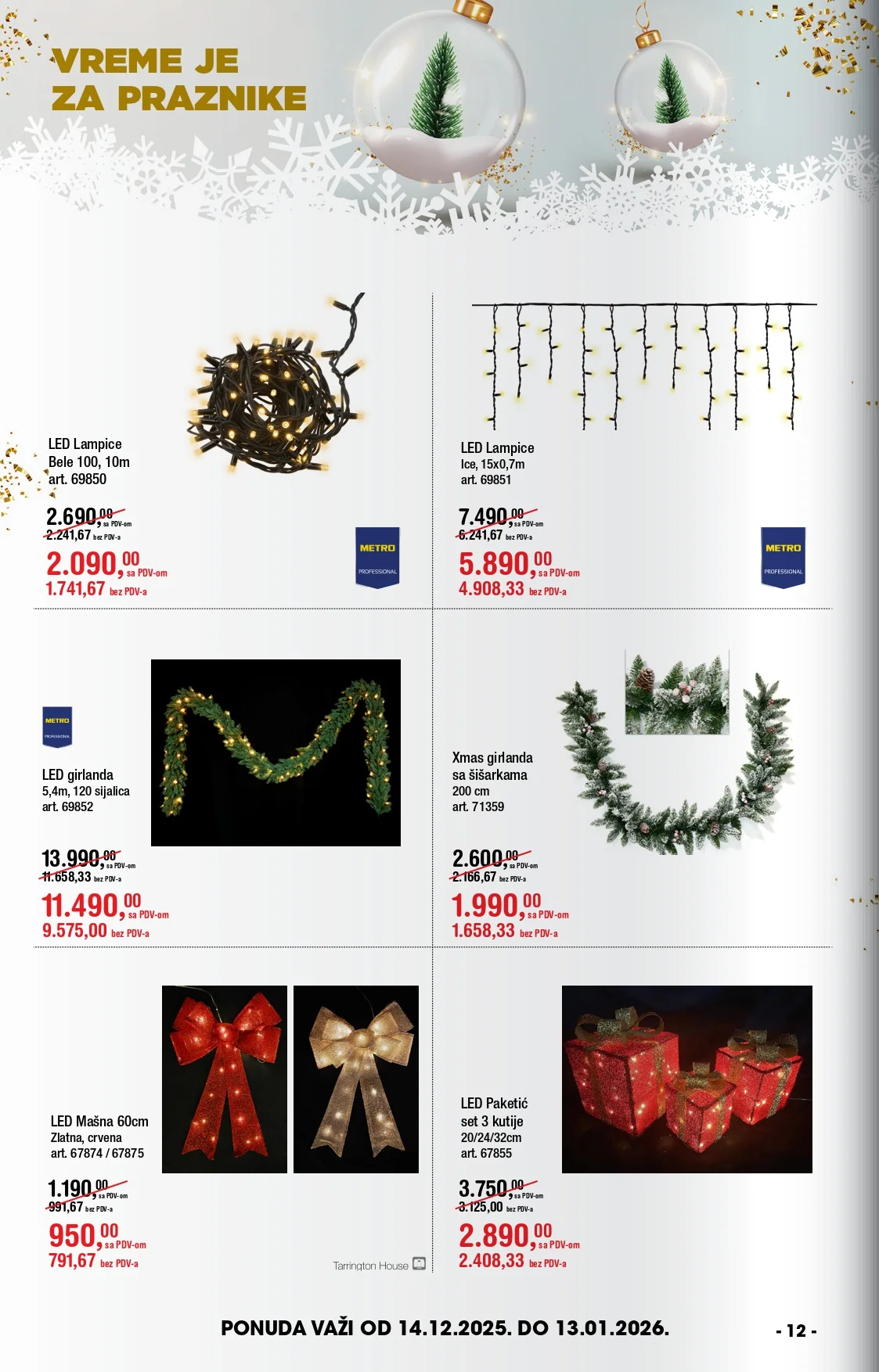 Metro katalog NOVOGODIŠNJA PONUDA 14.12.2025-13.1.2026.