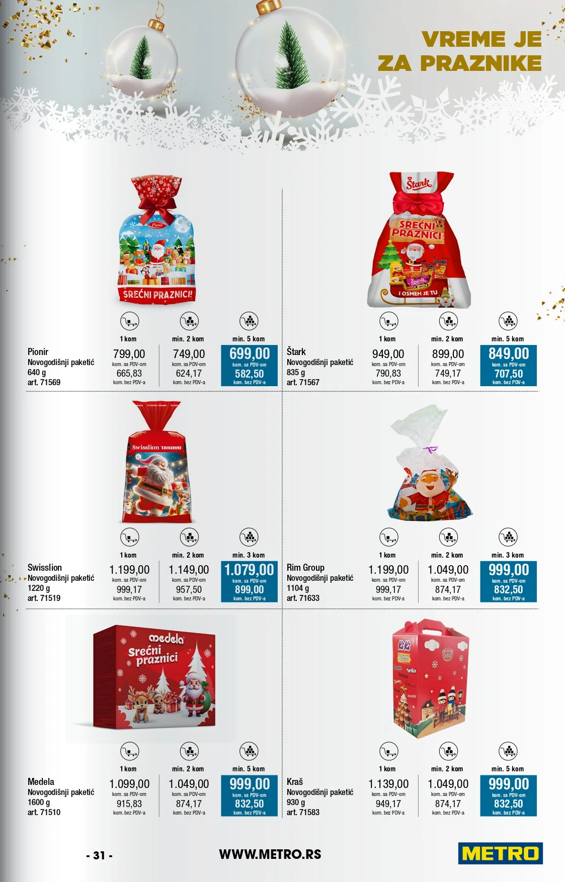 Metro katalog NOVOGODIŠNJA PONUDA 14.12.2025-13.1.2026.
