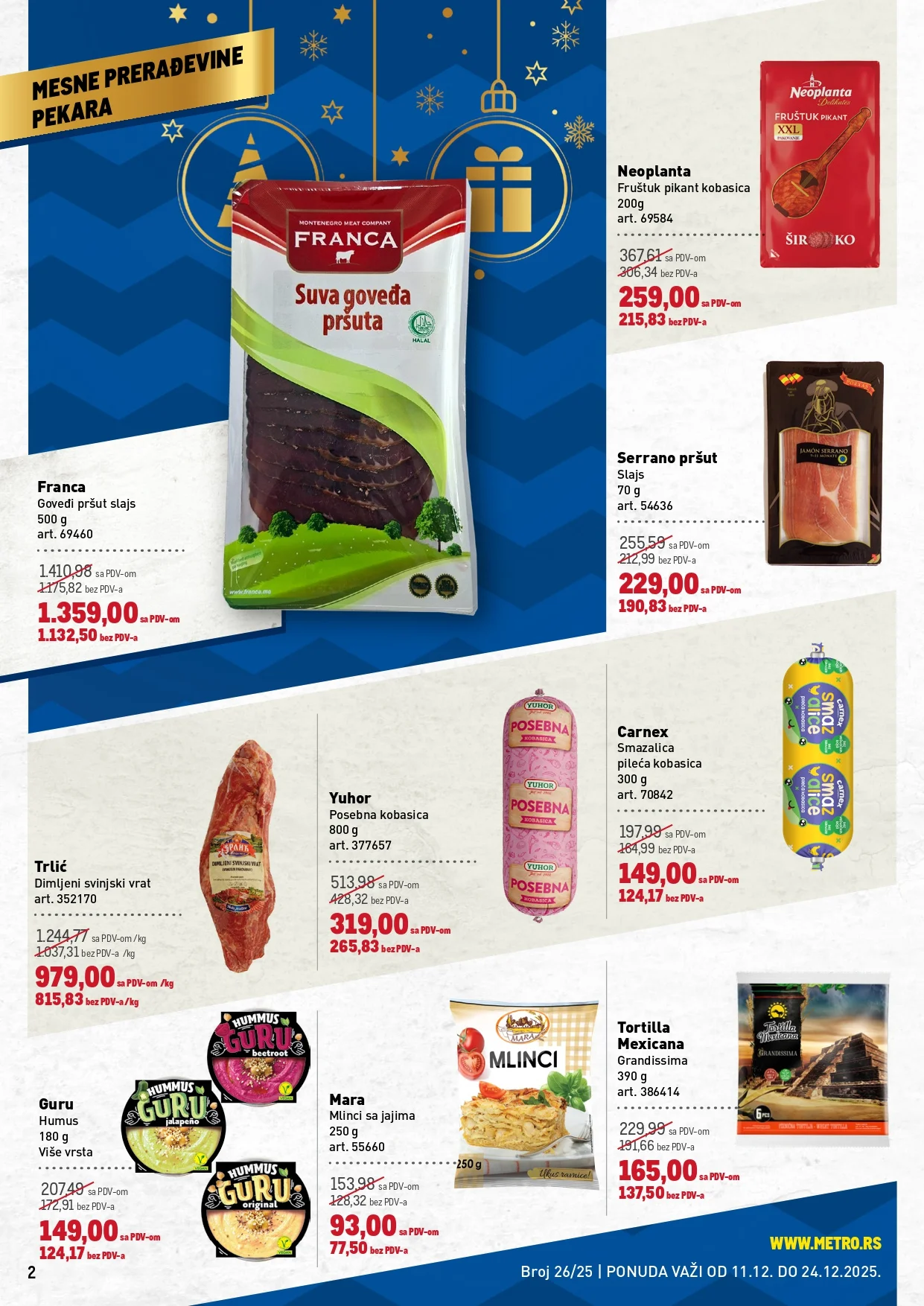Metro katalog PREHRANA/NEPREHRANA 11-24.12.2025.