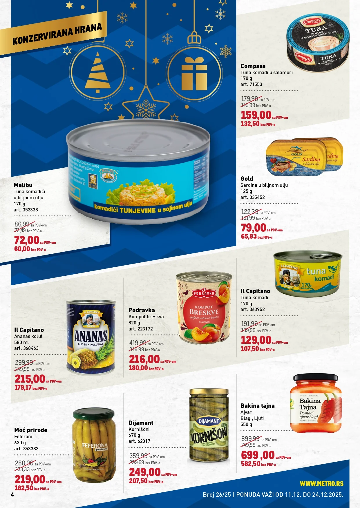 Metro katalog PREHRANA/NEPREHRANA 11-24.12.2025.