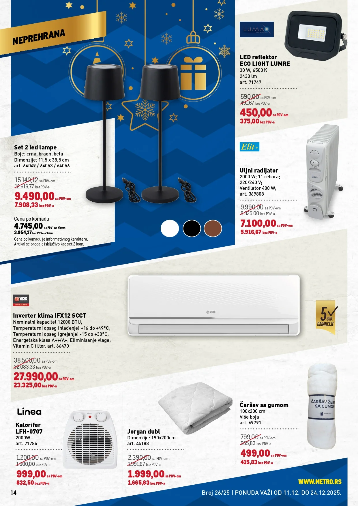 Metro katalog PREHRANA/NEPREHRANA 11-24.12.2025.
