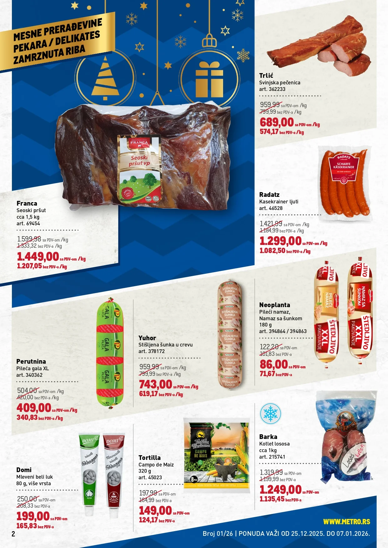 Metro katalog PREHRANA/NEPREHRANA 25.12.2025-7.1.2026.