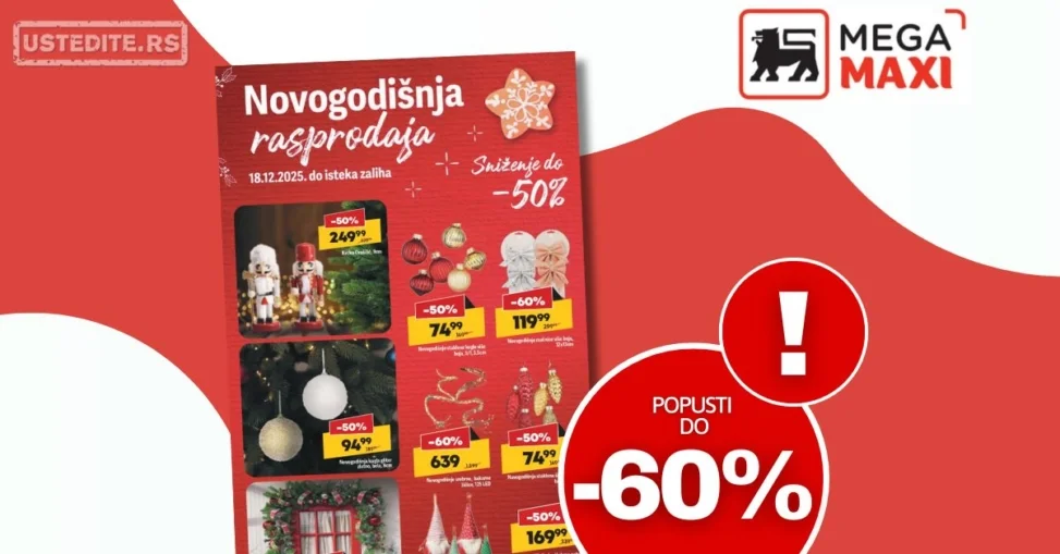 Maxi katalog NOVOGODIŠNJA RASPRODAJA od 18.12.2025. do isteka zaliha