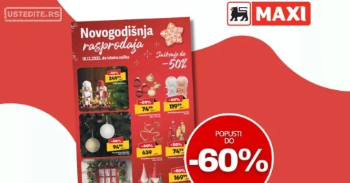 Maxi katalog NOVOGODIŠNJA RASPRODAJA od 18.12.2025. do isteka zaliha