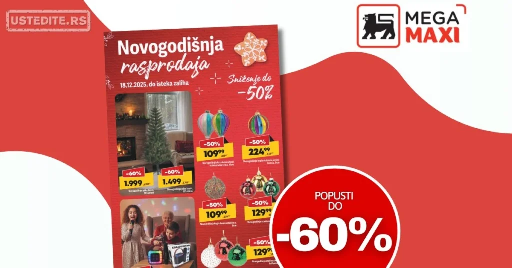 Mega Maxi katalog NOVOGODIŠNJA RASPRODAJA od 18.12.2025. do isteka zaliha