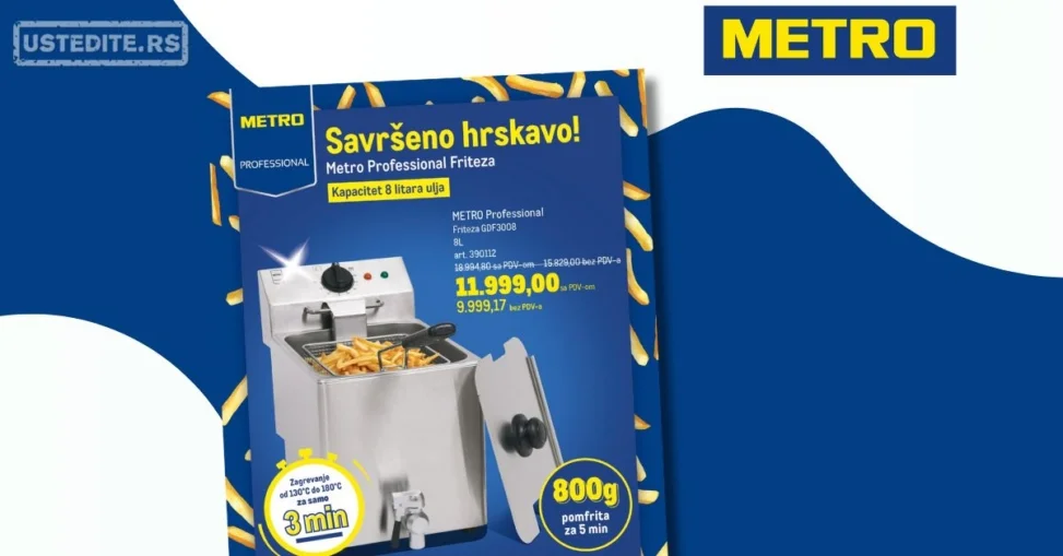 Metro akcija FRITEZA 1-31.12.2025.