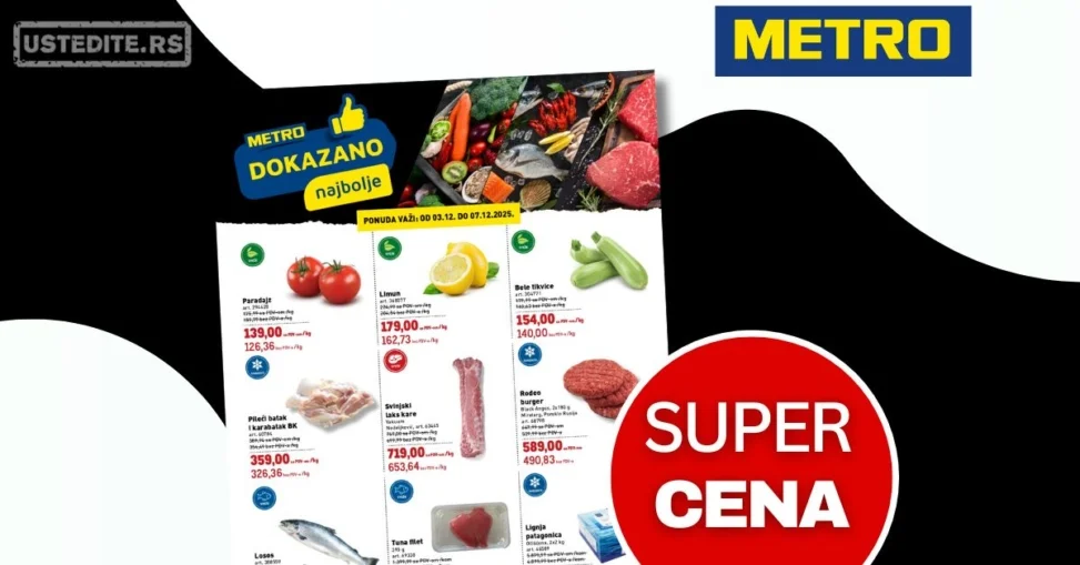 Metro katalog DOKAZANO 3-7.12.2025.