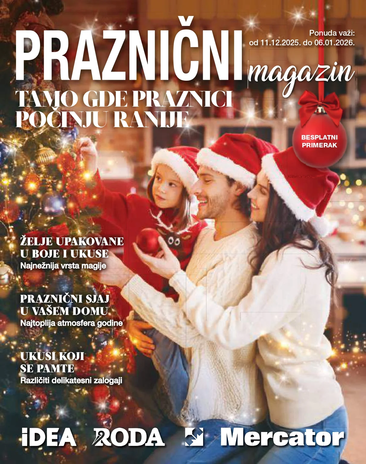 Roda & Idea katalog – praznična akcija i ponude 11.12.2025-6.1.2026.