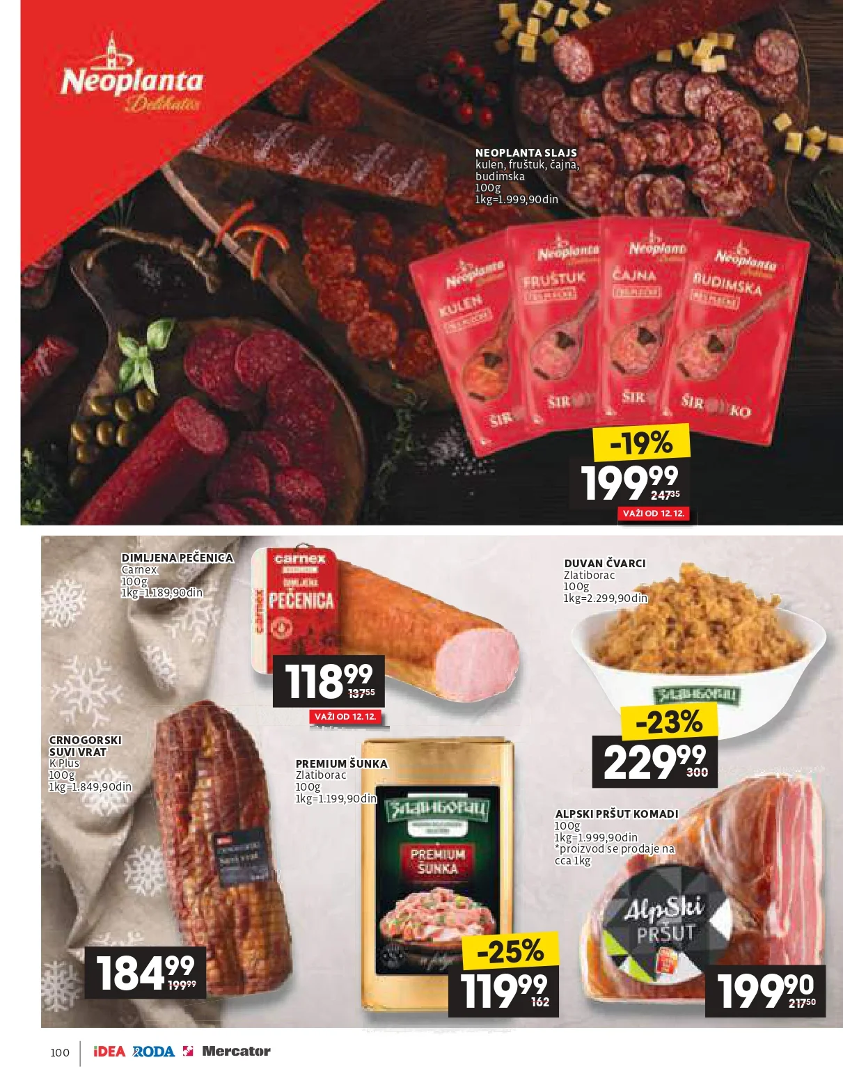 Roda & Idea katalog – praznična akcija i ponude 11.12.2025-6.1.2026.