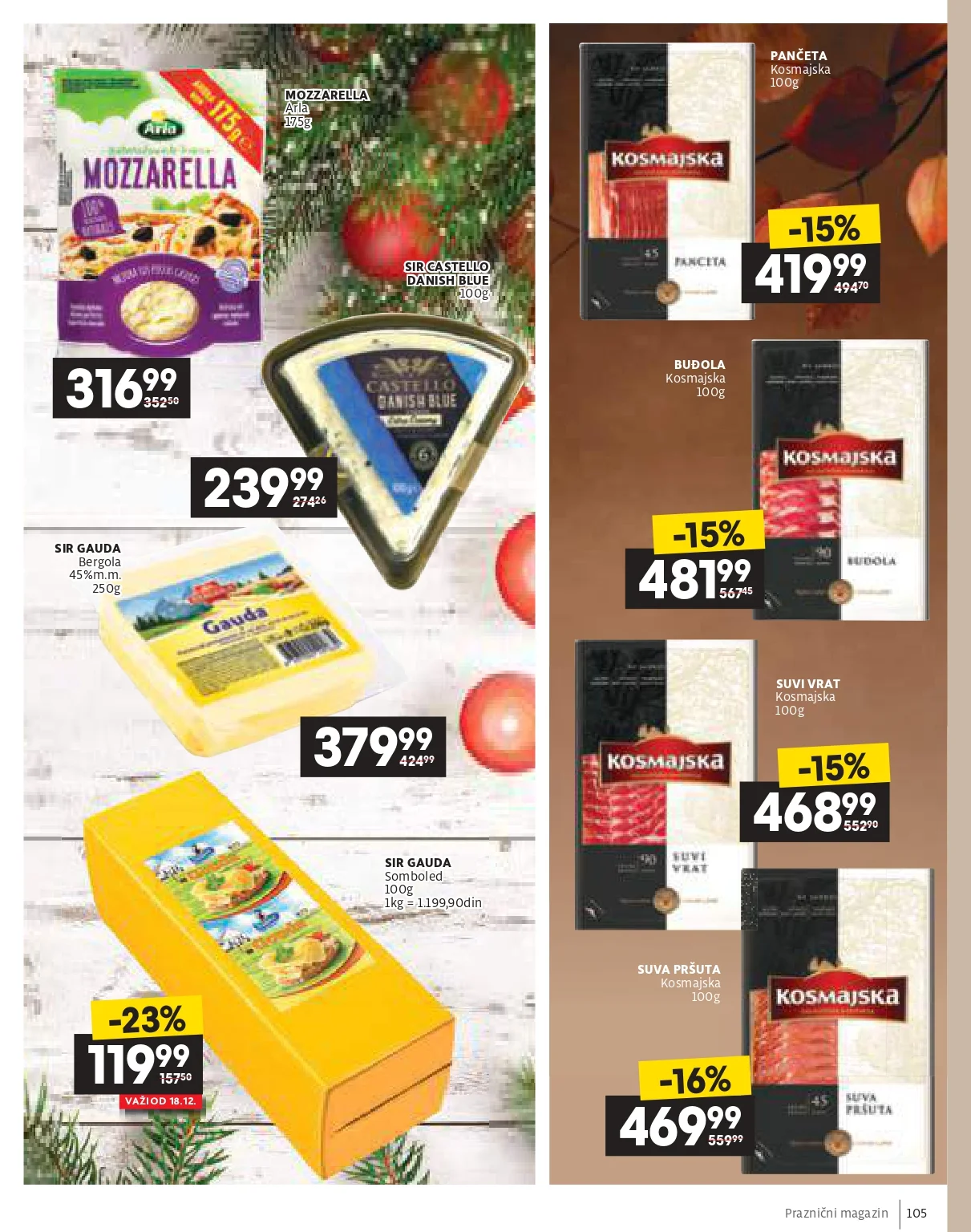 Roda & Idea katalog – praznična akcija i ponude 11.12.2025-6.1.2026.