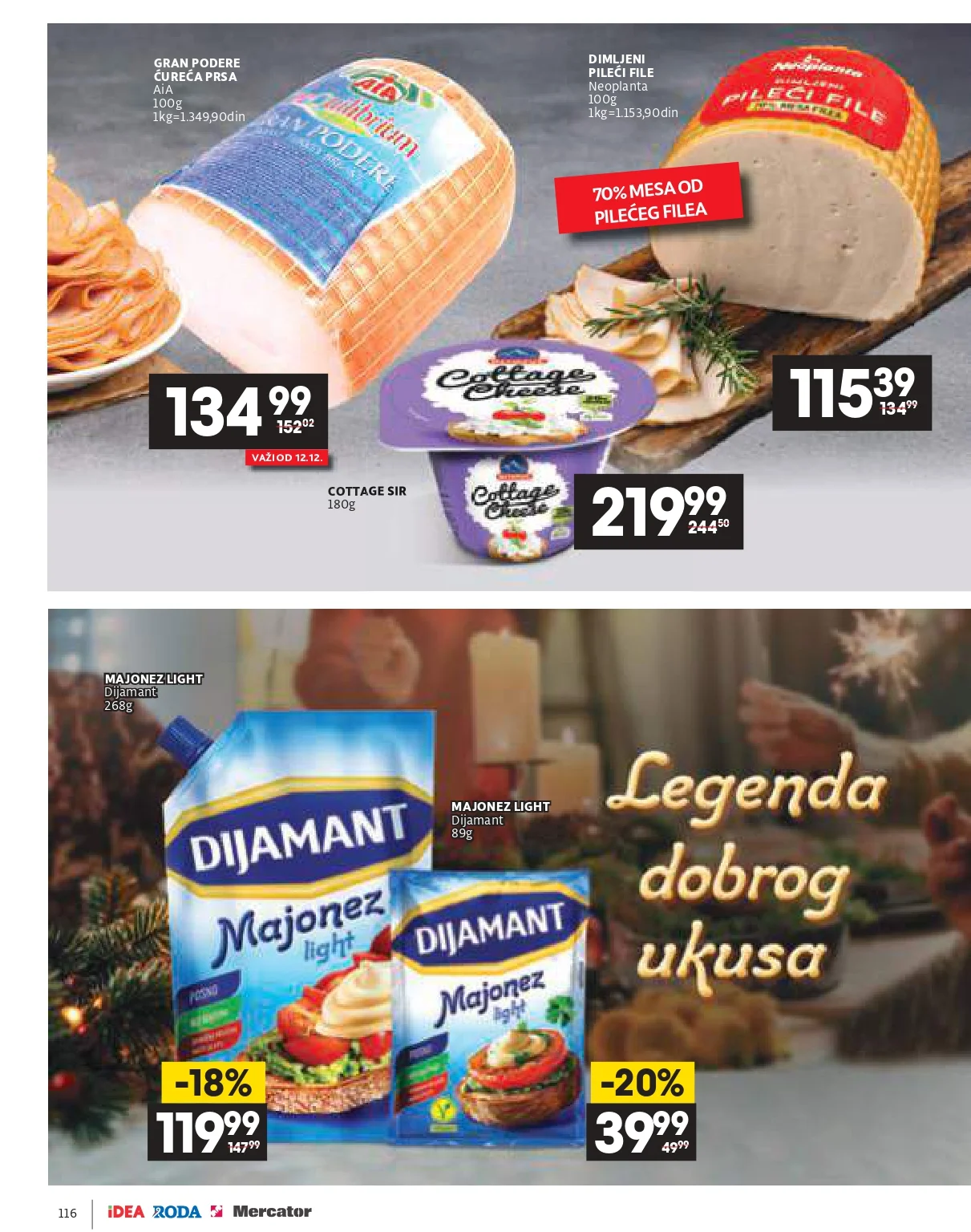 Roda & Idea katalog – praznična akcija i ponude 11.12.2025-6.1.2026.