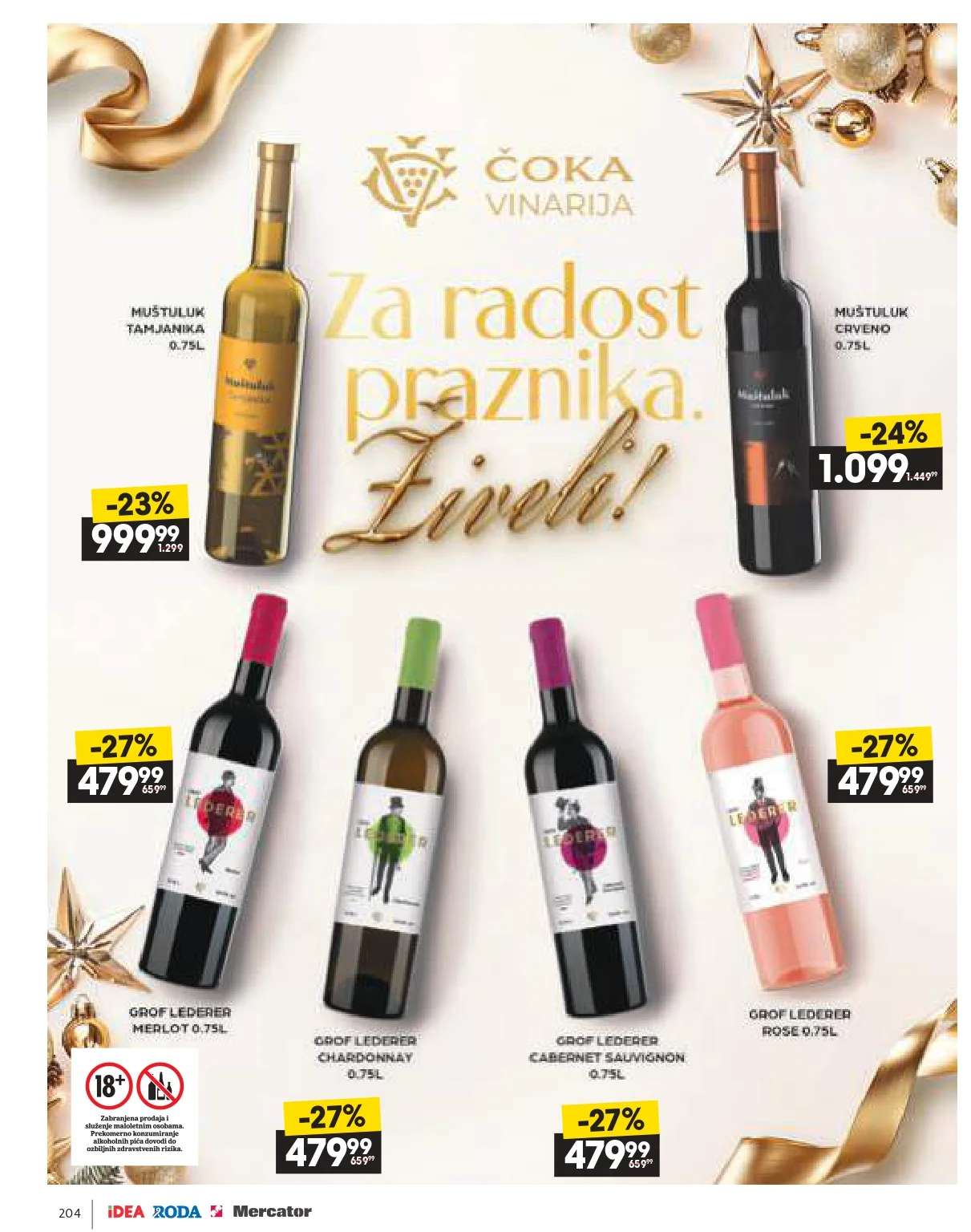Roda & Idea katalog – praznična akcija i ponude 11.12.2025-6.1.2026.
