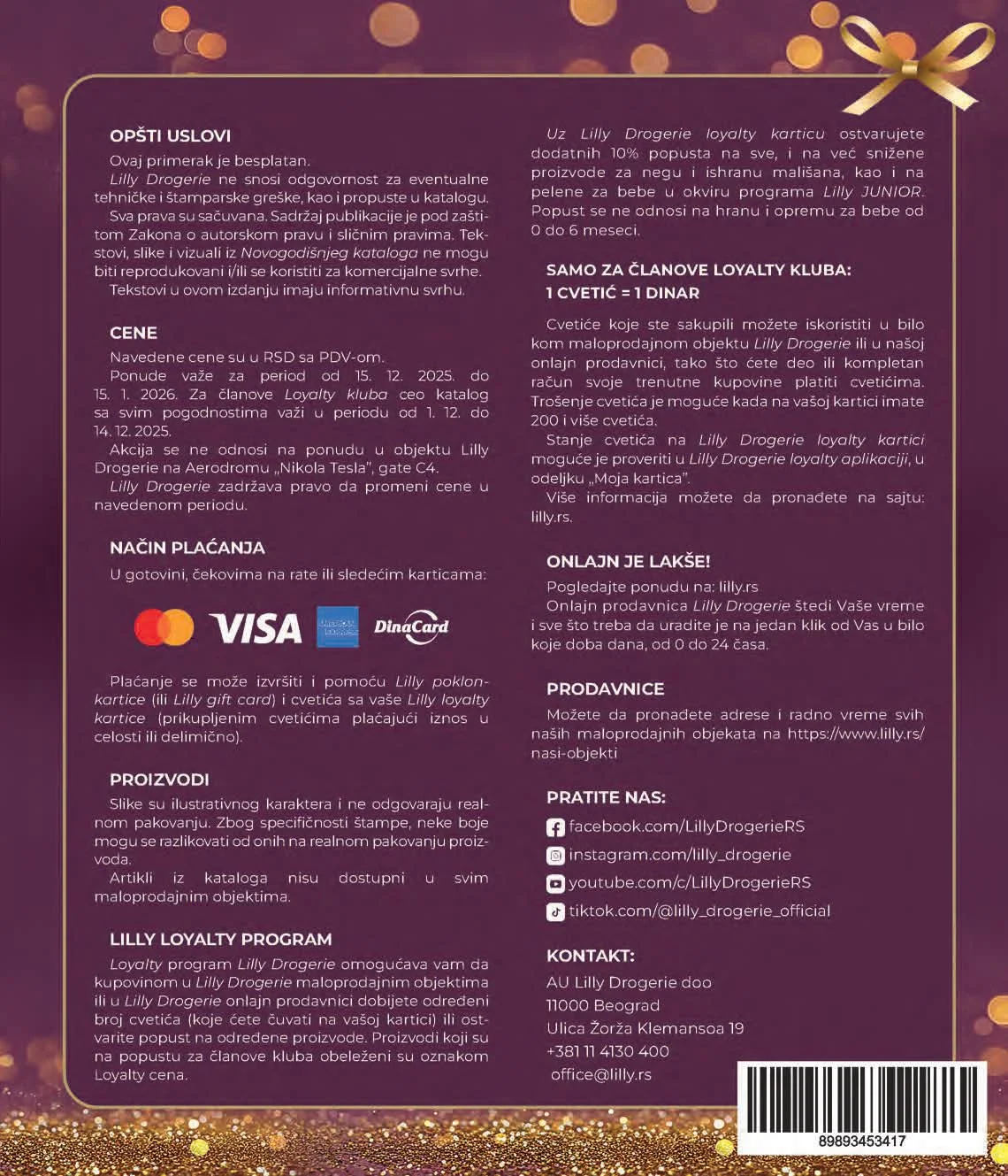 Lilly katalog NOVOGODIŠNJA PONUDA 15.12.2025–15.1.2026.