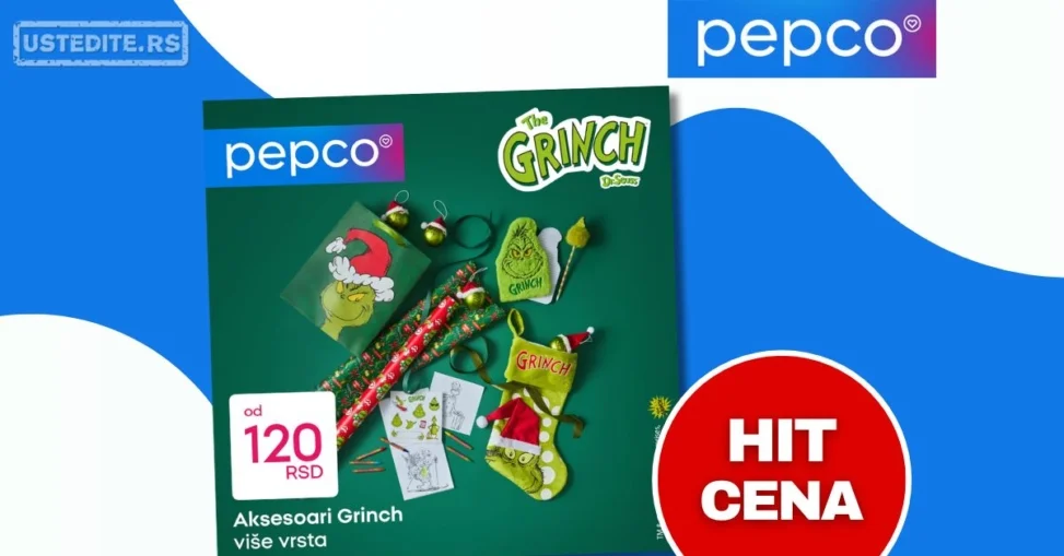 Pepco katalog – Grinch praznična ponuda decembar 2025.