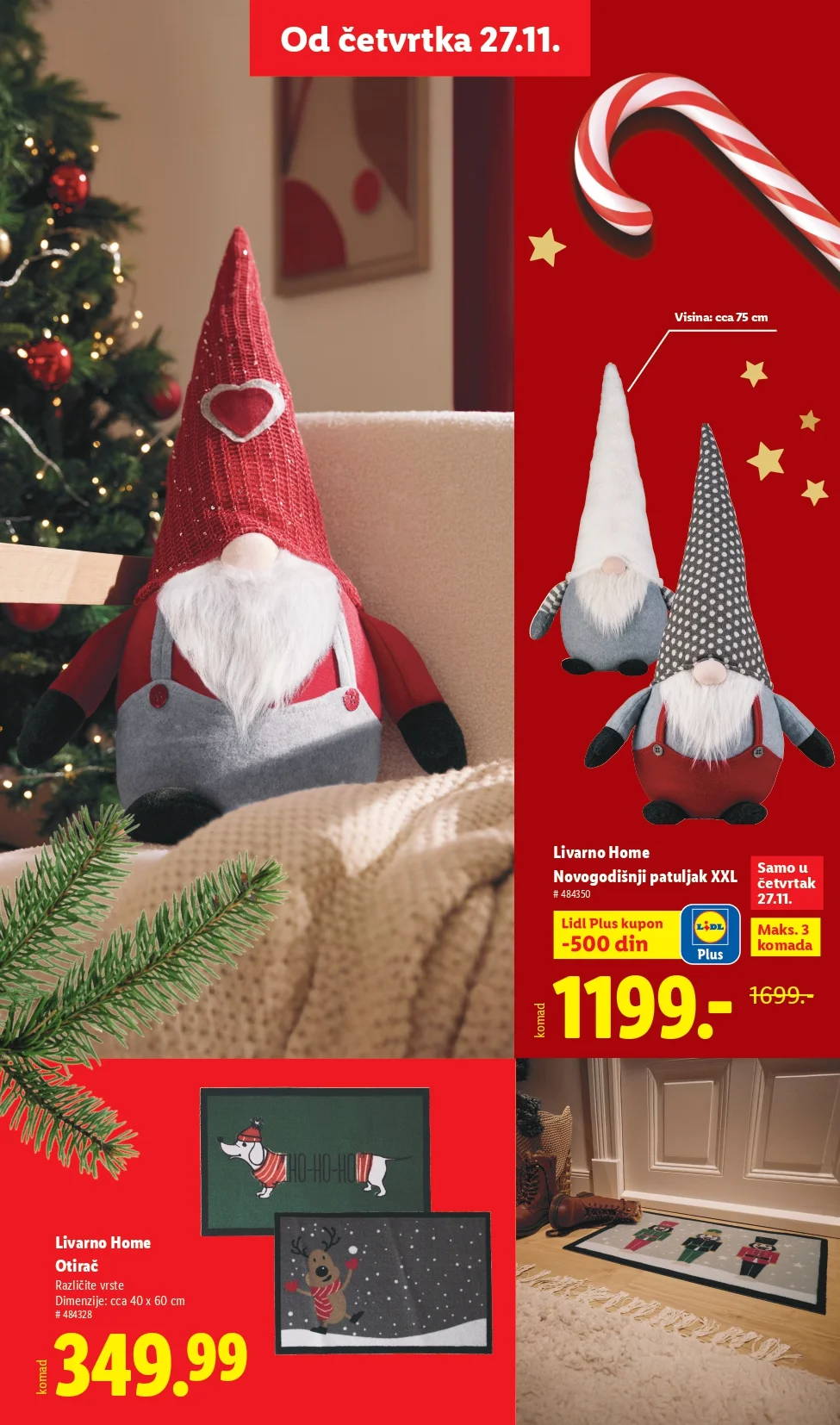 Lidl katalog praznična dekoracija i igračke – popusti od 27.11.2025