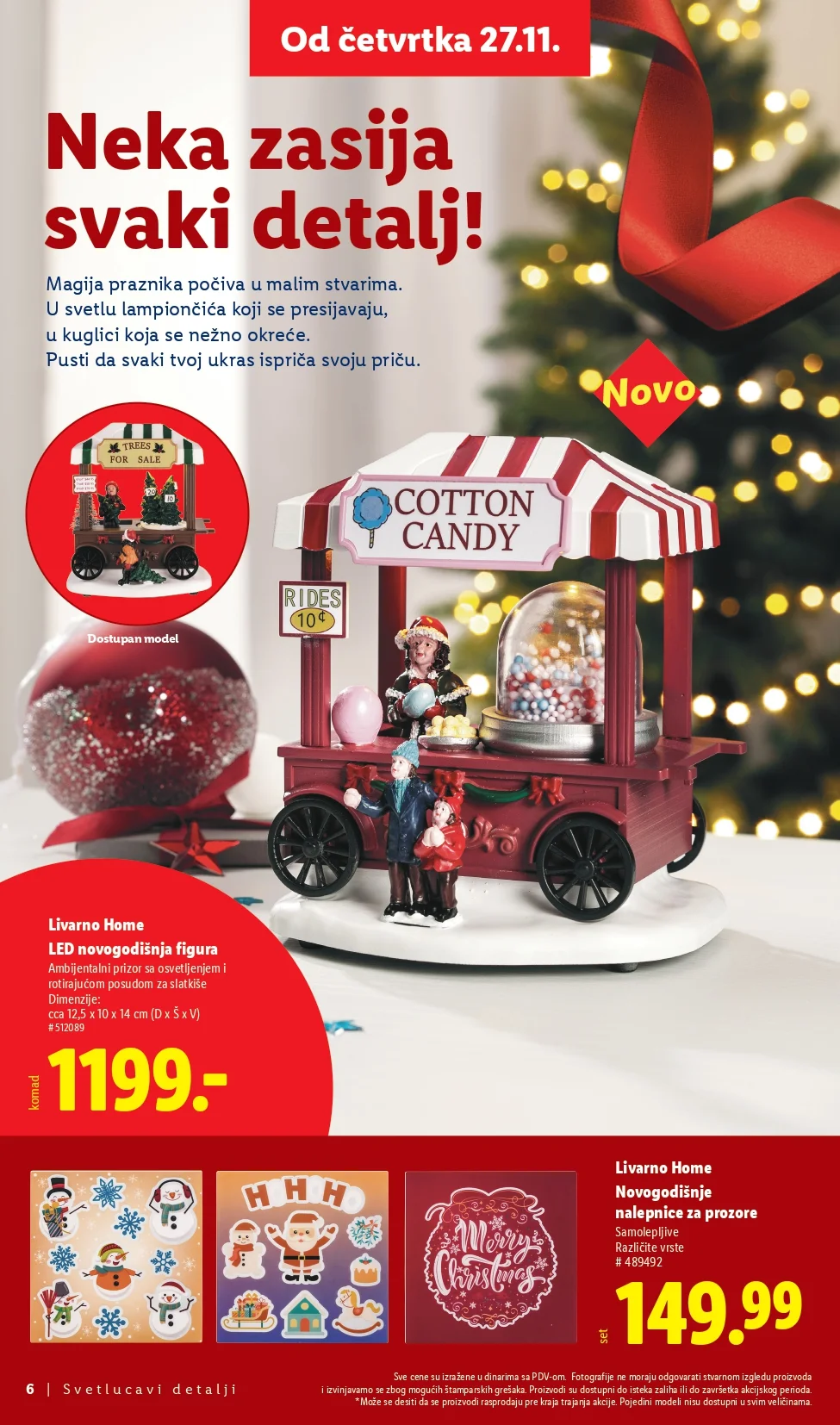 Lidl katalog praznična dekoracija i igračke – popusti od 27.11.2025